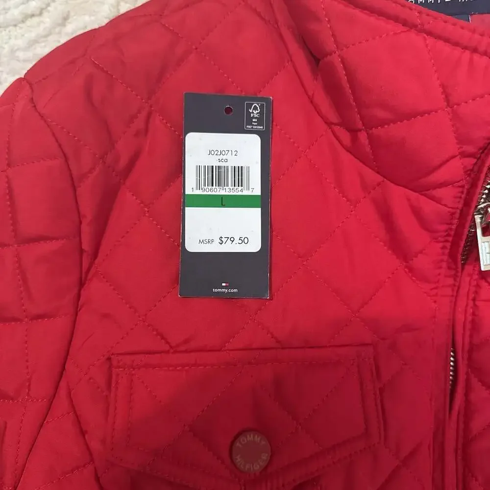 Tommy Hilfiger Scarlet Red‎ Quilted Jacket